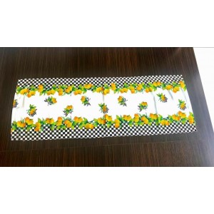 Limon Desenli Runner Dama Pivoine