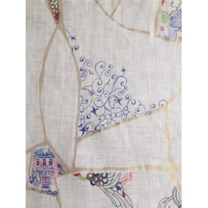 Kintsugi Varak Desenli Amerikan Servis Pivoine (%100 Keten) Kintsugi Varak Desenli Amerikan Servis Pivoine (%100 Keten)