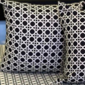 Siyah Desenli Kırlent Kılıfı Geometrik Pivoine (2 Adet) Siyah Desenli Kırlent Kılıfı Geometrik Pivoine (2 Adet)