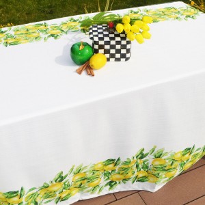 Limon Desenli Masa Örtüsü Pivoine Limon Desenli Masa Örtüsü Pivoine