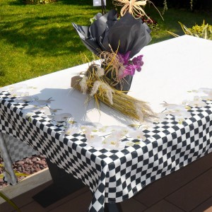 Orkide Desen Masa Örtüsü Dama Pivoine  Orkide Desen Masa Örtüsü Dama Pivoine