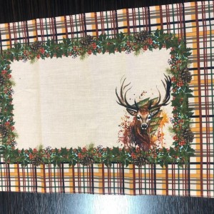 Yılbaşı Temalı Amerikan Servis (100% Keten)